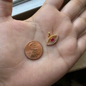 SALE‼️ 18 KARAT GOLD EVIL EYE PENDANT ONLY!!!